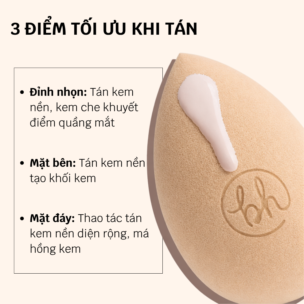Bông mút tán nền hình giọt nước siêu mềm mịn BH Cosmetics (Miracle Complexion) BHM005 size L